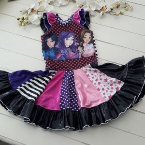 Little 4 Awhile Descendants Upcycle dress